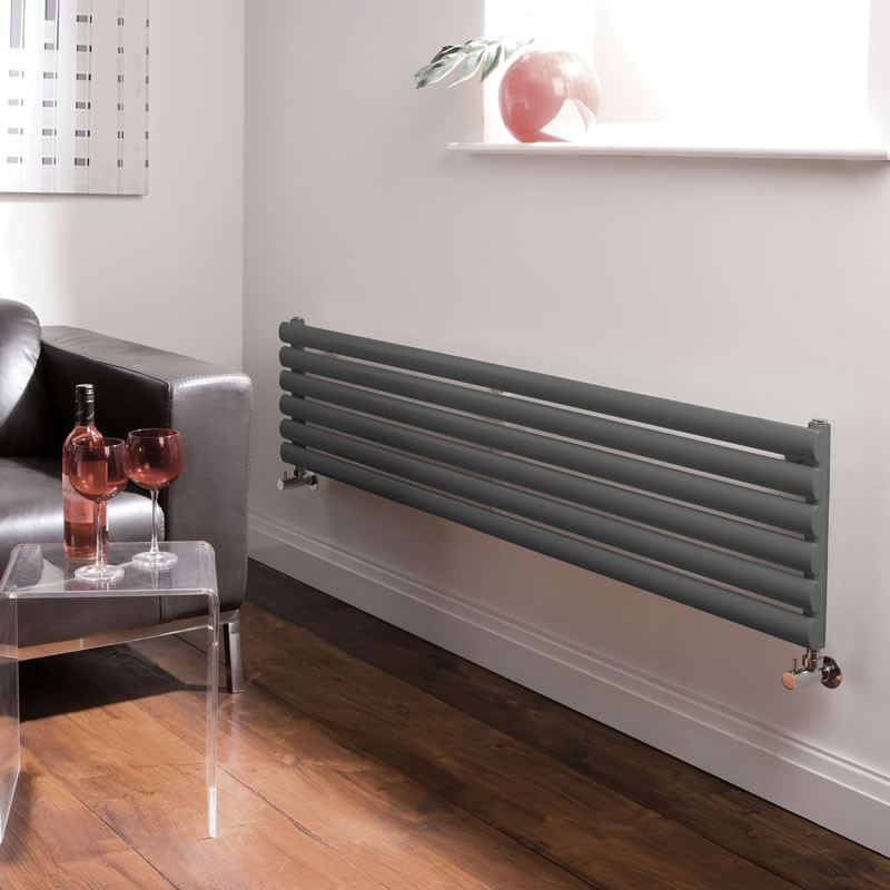 Horizontal Designer Radiator Under A Window