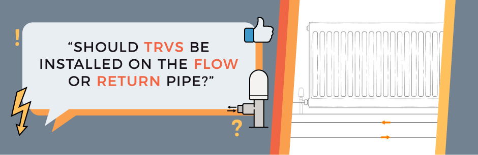 FAQ Header Image (Should TRVs be installed on the flow or return pipe?)