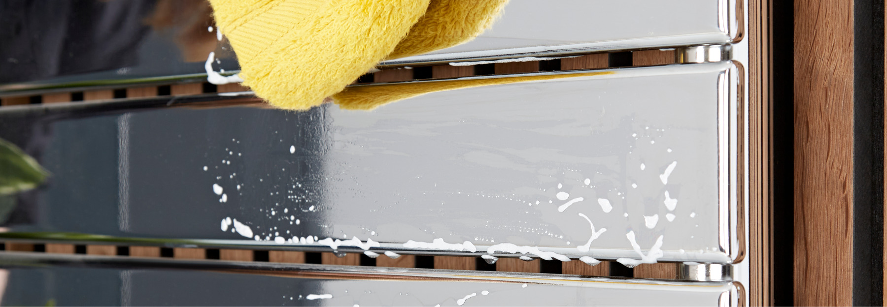 How to clean chrome bathroom radiators