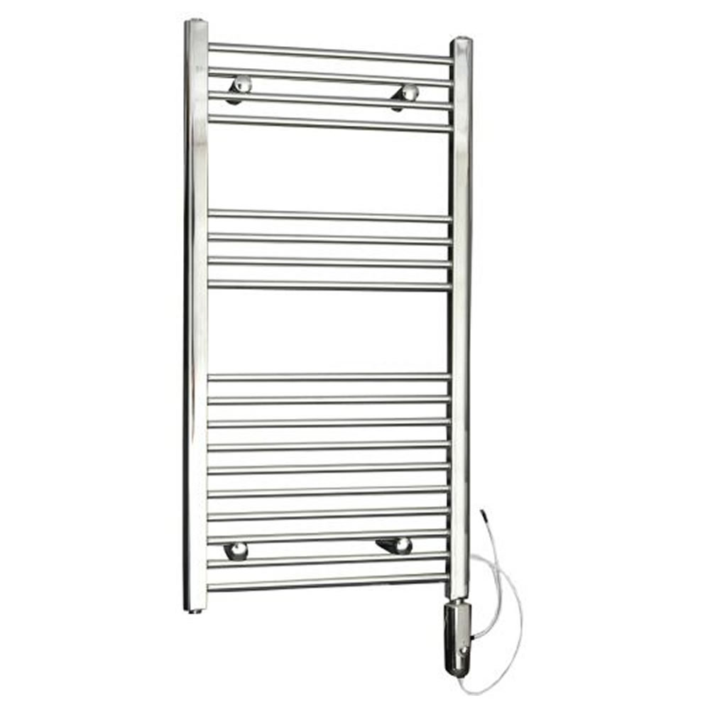 Kudox Chrome Flat Thermostatic Electric Towel Rail 1000mm x 500mm